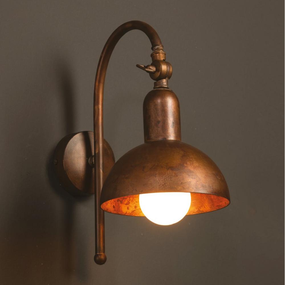 mosadzna nastenna lampa velka dizajn mediteran zltomosadz dedinsky vidiecky toskanska atmosfera provence lampa spalna obyvacka rustikalna talianska patinovana lacna budapest mosadzna zltomosadz.jpg